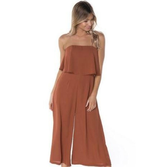 One and Only Collective Inc Pants - One and Only Collective Inc -  Strapless Jumpsuit